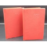 Two small red stamp books cont. a mixture of late C19th early and later C20th British stamps to inc.