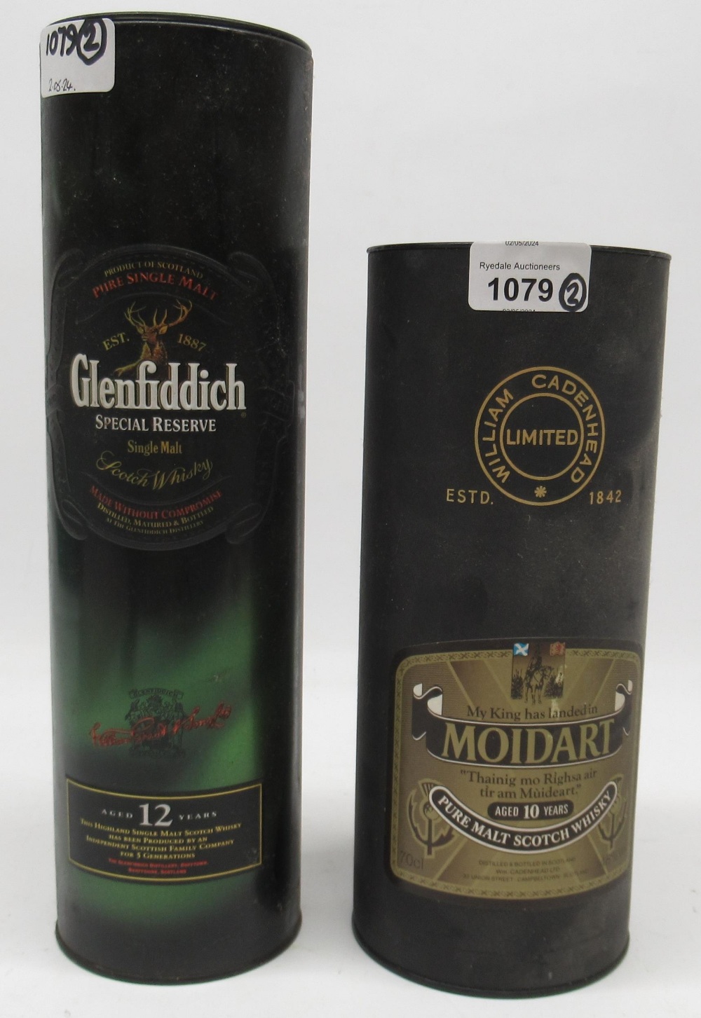 William Cadenhead Ltd., Moidart aged 10 years, pure malt whisky, 46%, 70cl bottle and The - Image 2 of 2