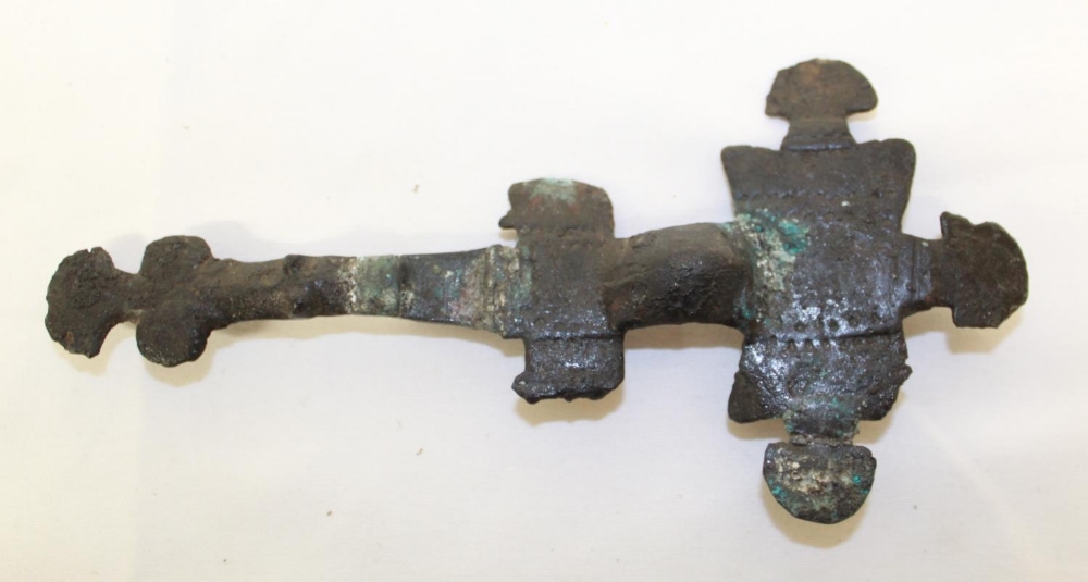 Collection of religious fragments of various ages and styles, to include a copper alloy cruciform br - Image 2 of 3