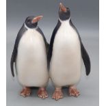 Royal Copenhagen figure of two penguins, numbered 2918, H18cm