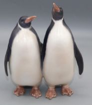 Royal Copenhagen figure of two penguins, numbered 2918, H18cm