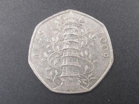 Circulated Kew Gardens 50p