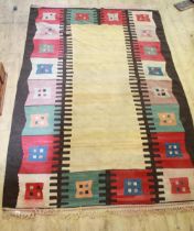 Large multi coloured Kilim rug, 260 x 175 cm (Victor Brox collection)