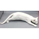 Royal Copenhagen figure of a stalking cat, numbered 059, L45cm