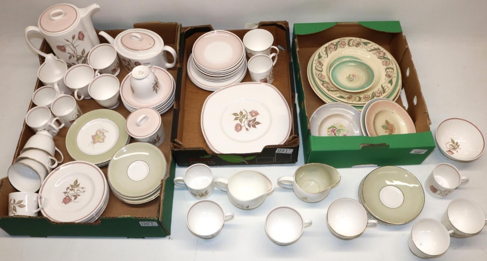 Collection of Susie Cooper teaware, predominantly Talisman and Day Lily patterns (3 boxes)