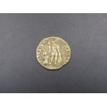 Unknown Roman gold solidus coin, a/f (3.1g) (Victor Brox collection)