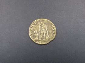 Unknown Roman gold solidus coin, a/f (3.1g) (Victor Brox collection)