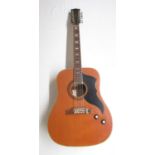 Eko Model no. J. 56/1 12 string acoustic electric guitar, with a Madarozzo carry bag (Victor Brox