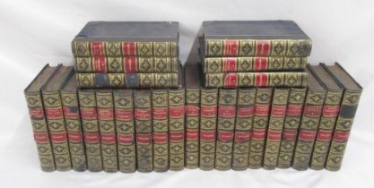 Collection of 25 volumes of Charles Dickens works, published by Chapman & Hall, half-leather
