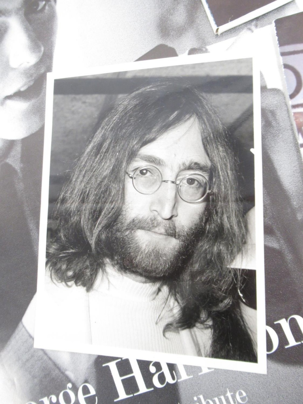 Beatles - John Lennon photograph taken by G.Stroud 10th December 1969 from the Evening Standard - Image 2 of 6