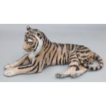 Royal Copenhagen figure of a Bengal tiger, numbered 714, L31cm