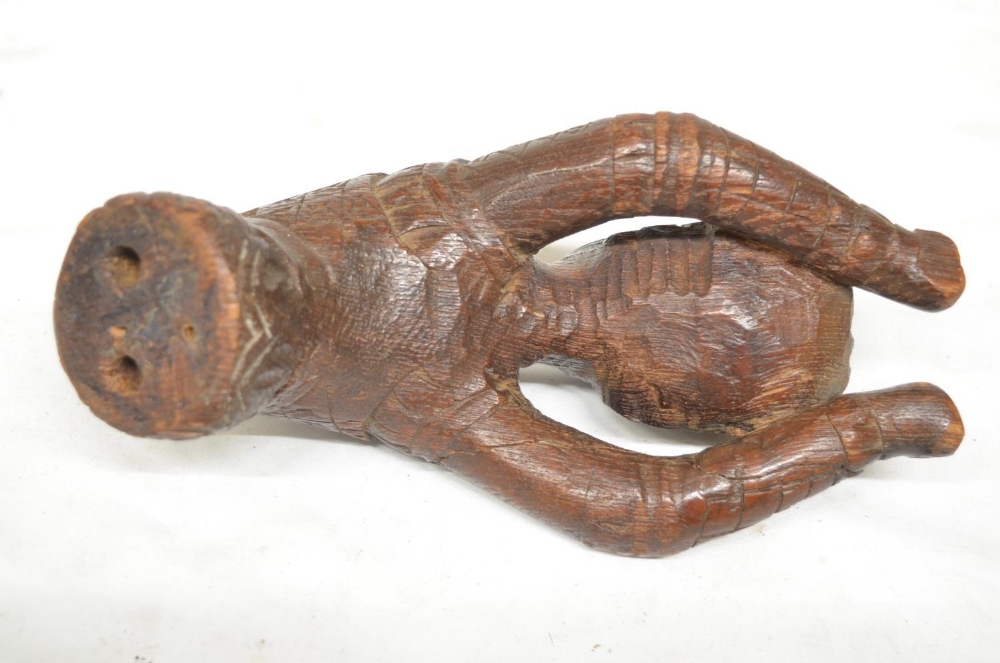 Collection of wood carved figures, most appear Chinese in origin. Largest figure H33cm (7). ( - Bild 9 aus 10