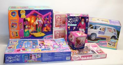 Sindy Fashion Game and a large collection of 1980s and 90s Sindy accessories including Anima