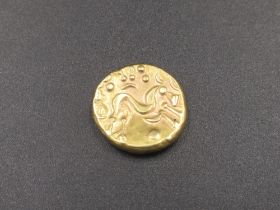 WITHDRAWN Celtic Ambiani gold stater (6.1g) (Victor Brox collection)
