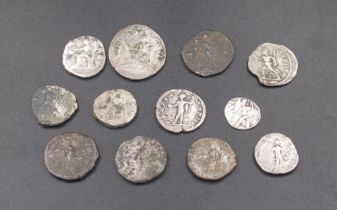 Collection of Roman coins to inc. Geta (AD 209-212) 2 silver Denarius, Trajan (AD 97-117) silver