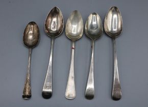 Georgian silver monogrammed tablespoon by John Lias, London, 1809, Georgian silver monogrammed