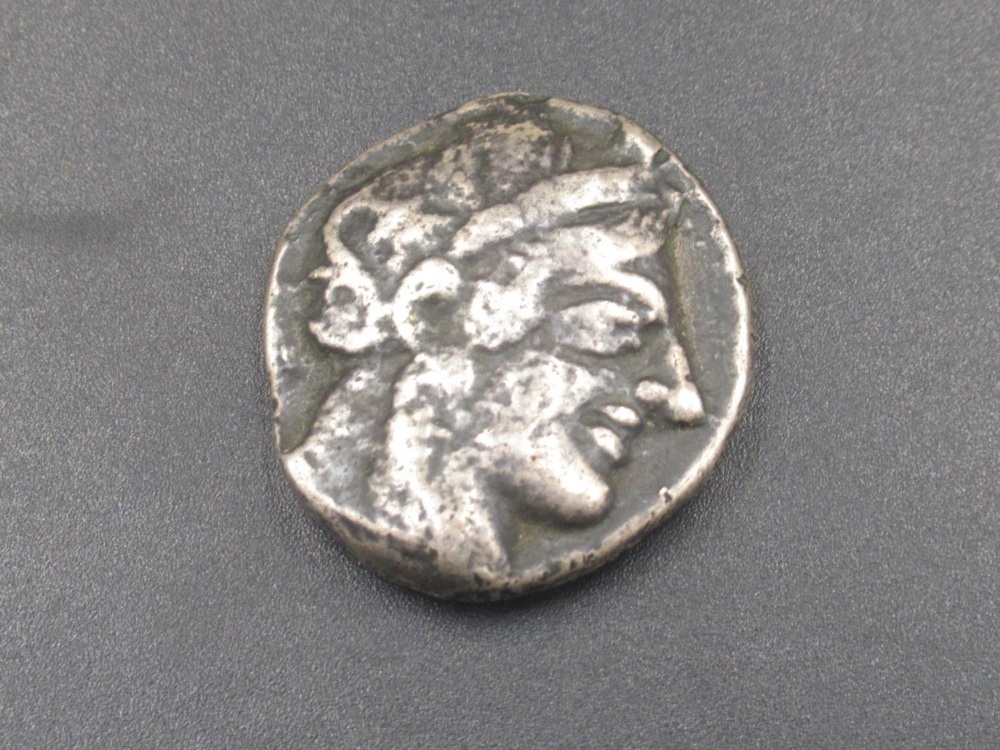 Attica, Athens, Tetradrachm obv. Helmeted head of Athena facing right, rev. Owl standing right, - Image 2 of 2