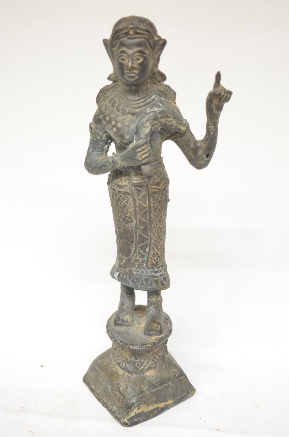 Antique metal statue of Vishnu, H22cm (Victor Brox collection)