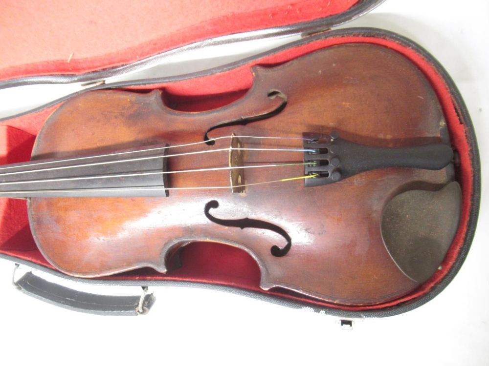 Andreas Teller Romanian for Stentor Music Co. Ltd violin with bow in wood carry case, lacking 1 - Image 7 of 8