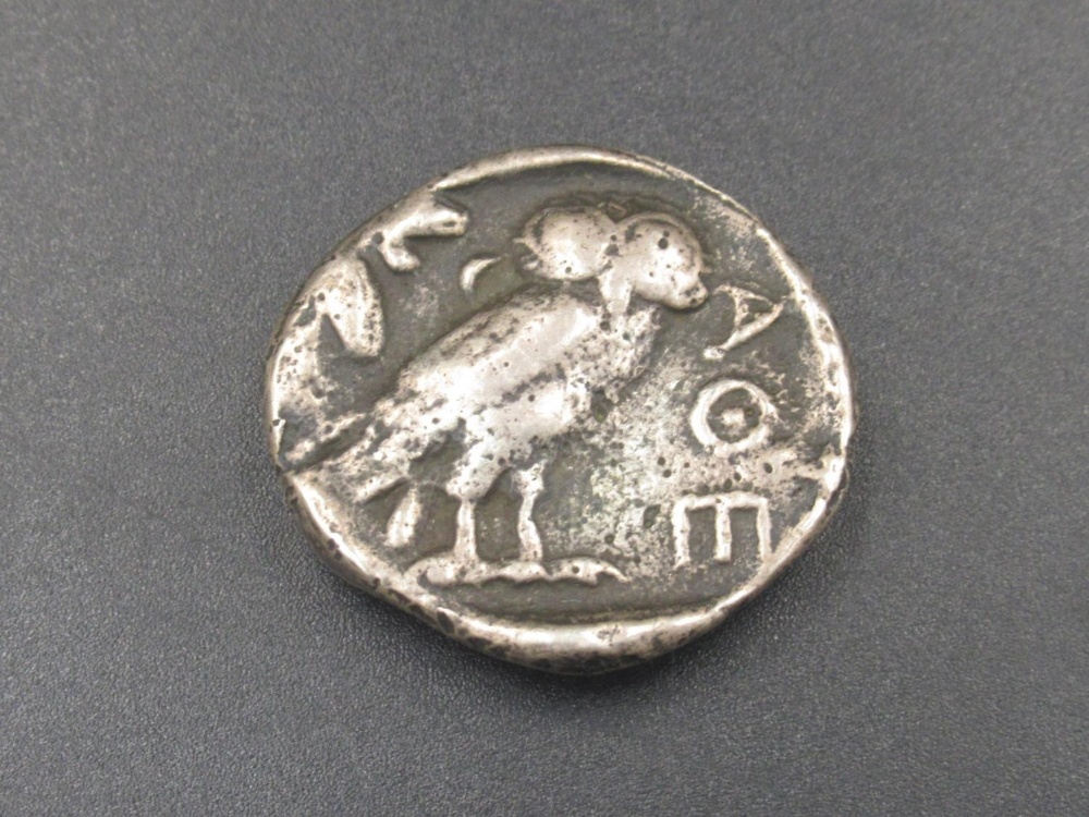 Attica, Athens, Tetradrachm obv. Helmeted head of Athena facing right, rev. Owl standing right,