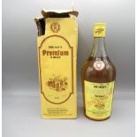 BRIHAN'S premium whisky, 750ml, Distilled & bottled by the Brihan Maharashtra sugar syndicate LTD