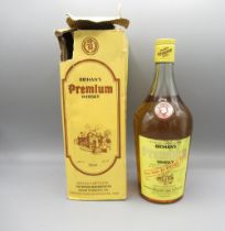 BRIHAN'S premium whisky, 750ml, Distilled & bottled by the Brihan Maharashtra sugar syndicate LTD