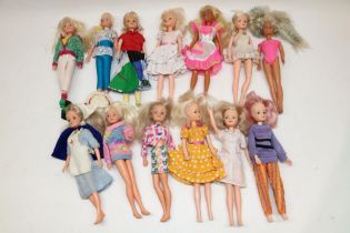 Thirteen 1980s and later Sindy dolls