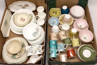 Collection of Susie Cooper tableware, predominantly Wedgwood Susie Cooper, incl. Clematis and Iris
