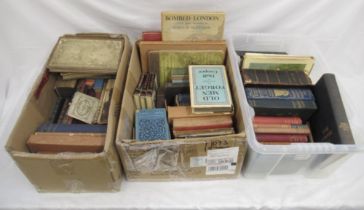 Assorted collection of c20th and some c19th books, in various states in 3 boxes