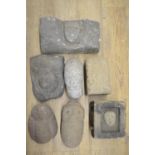 Collection of stone carvings, various styles and periods (7) (Victor Brox collection)