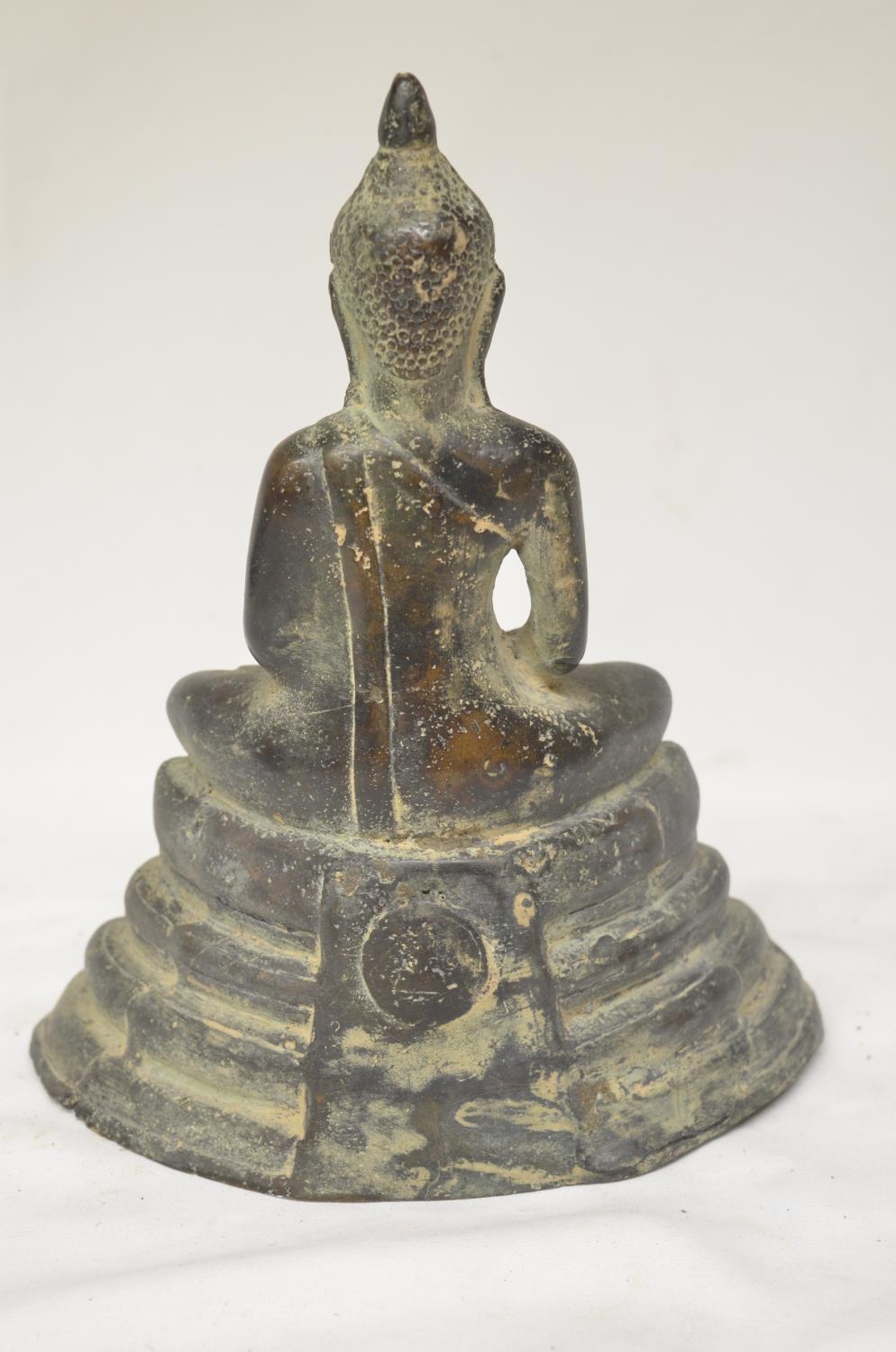 Bronze statue of Buddha, H22cm (Victor Brox collection) - Image 2 of 3