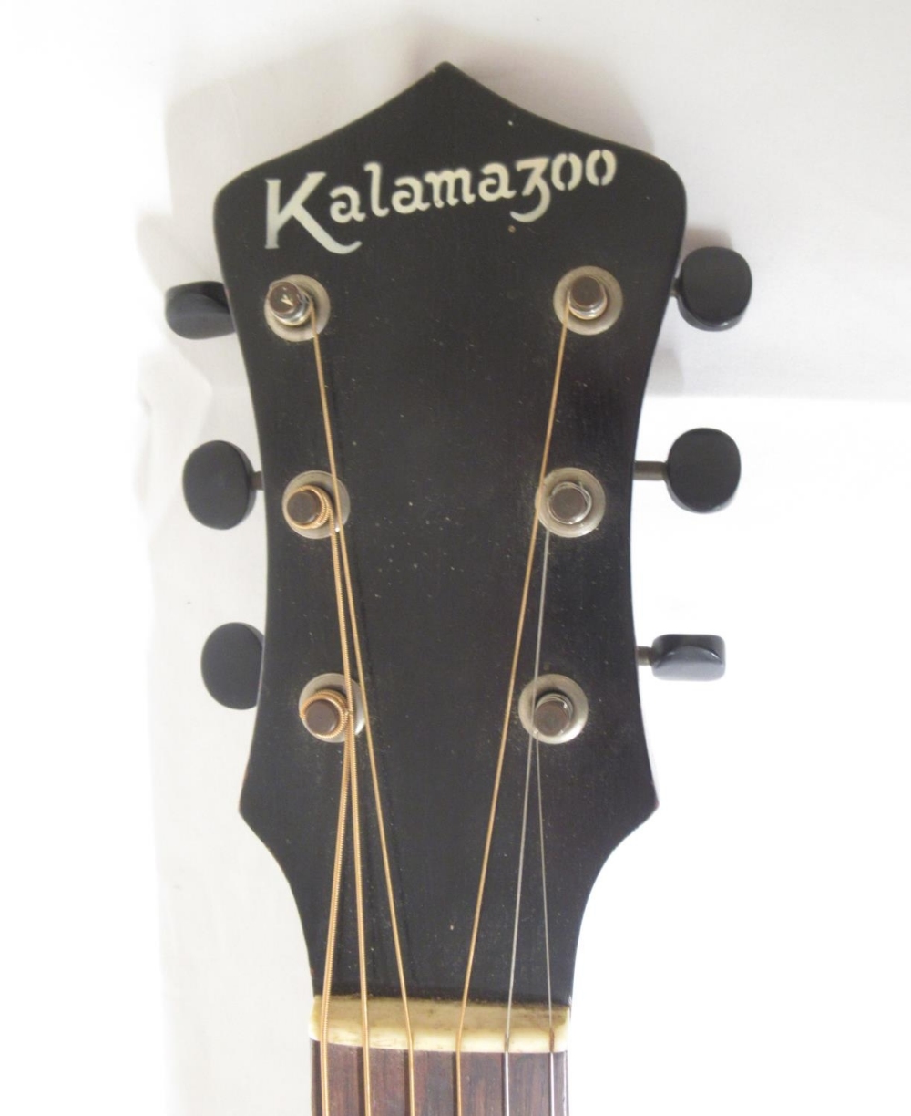 WITHDRAWN Kalamazoo by Gibson circa 1940s 6 string acoustic guitar, lacking Gibson sticker, serial n - Image 3 of 9