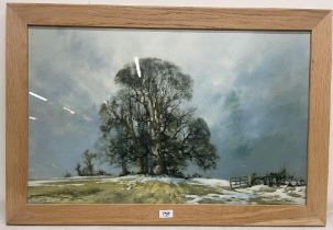 After David Shepherd CBE, FRSA, FGRA (1931 -2017); 'Melting Snow' colour print, signed in pencil