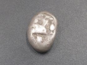 Ionia-Chios silver stater/Diadrachm, obv. heavily worn sphinx, rev. four part incuse square, (7.