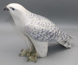 Royal Copenhagen figure of an Icelandic falcon, designed by Christian Thomsen, numbered 263, H22cm