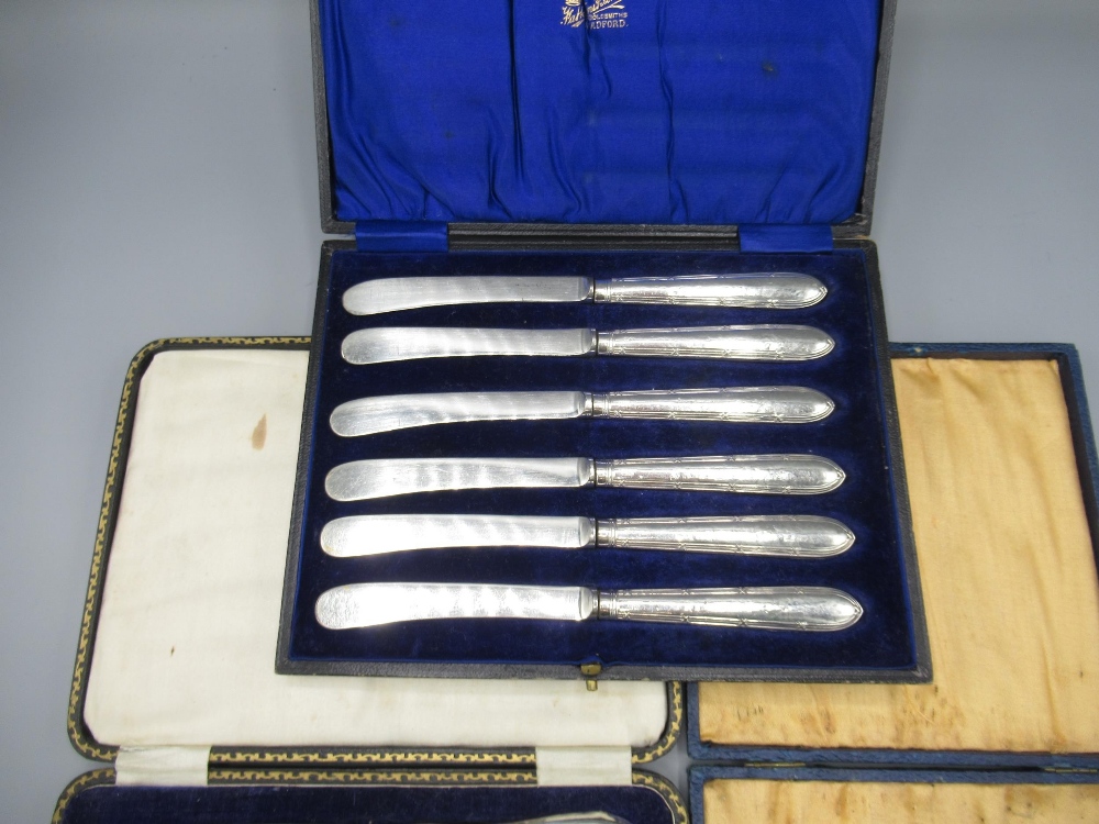 20th Century cased set of six silver gilt and enamelled teaspoons with coffee bean terminals by Adie - Image 3 of 3