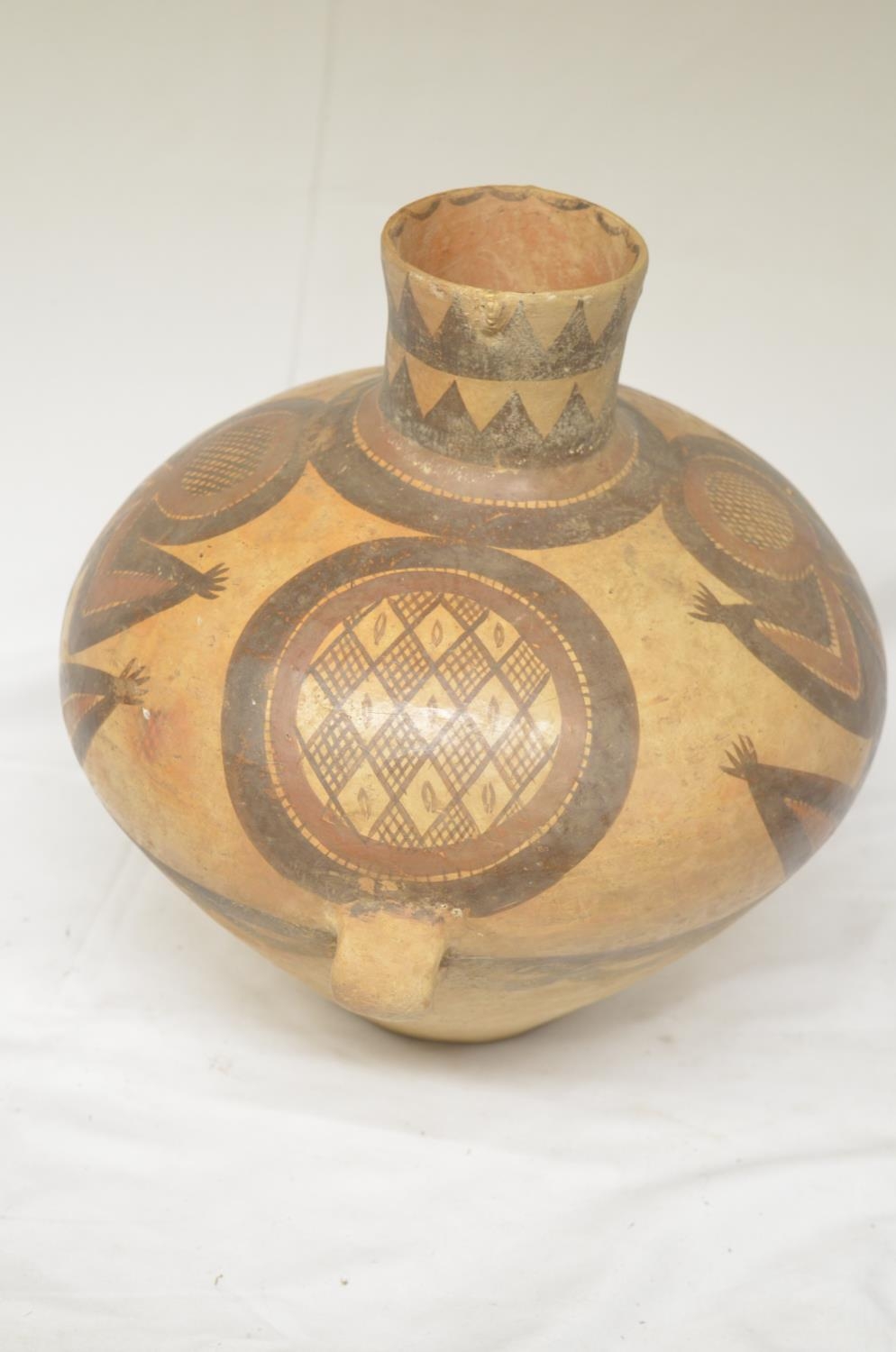 Antiquity, large terracotta clay pot, origin unknown, likely Malaysian/Eastern. No cracking or - Image 2 of 2