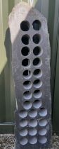 Slate monolith wine rack, 48 bottle capacity, H152cm