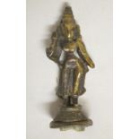 Small 18th/19th century solid metal figure of an Indian deity, H6.5cm (Victor Brox collection)