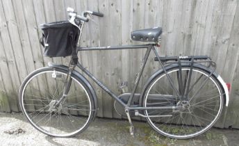 Princess traditional 3 speed bicycle, with bell, pump, basket, dynamo and security lock