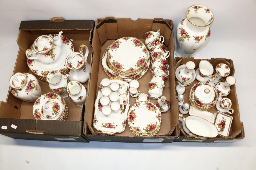 Collection of Royal Albert Old Country Roses dinnerware, teaware and decorative items, incl. eight