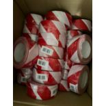 Approx. 150 rolls of tape, predominantly red and white reinforced tape (5 boxes)