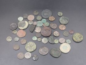 Collection of Ancient coins predominantly Roman, Celtic etc. (48 coins) (Victor Brox collection)