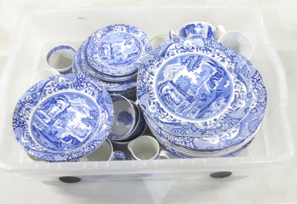 Collection of Spode Blue Italian pattern blue and white dinner and teaware (qty)