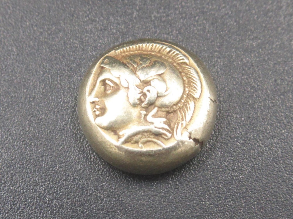Ionia Phokaia 478-378BC sixth stater, obverse Head of Athena, reverse quadripartite incuse square ( - Image 2 of 2