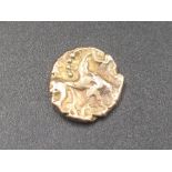 British Celtic Quarter Stater c.40-20 BC, uninscribed type, rev. image of horse, (1.1g) (Victor Brox