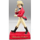 Johnnie Walker plaster advertising figure, H21cm