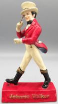 Johnnie Walker plaster advertising figure, H21cm