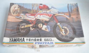 Unopened factory wrapped Protar 1/9 scale Yamaha Tenere 660cc moto cross plastic motorbike model kit
