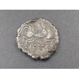 Celtic Gaul Armorica Coriosolites billion stater, obv. head of sun-god right with neatly curled